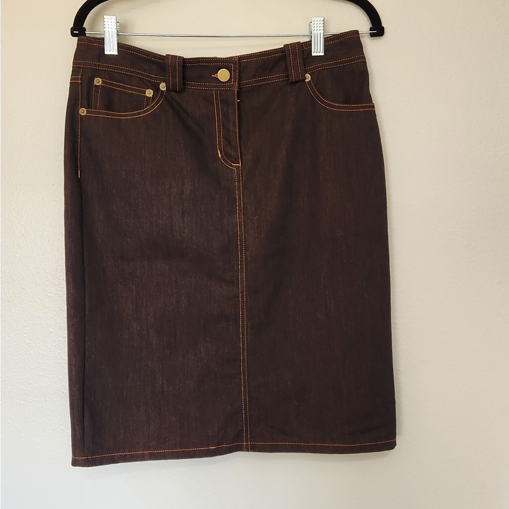LAUNDRY by Shelli Segal  Vintage Jean Skirt Size 6